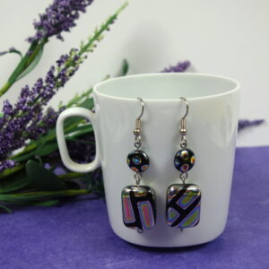 Rainbow Foiled Earrings