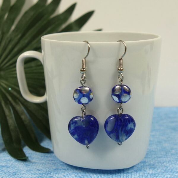 Spotted Blue Earrings