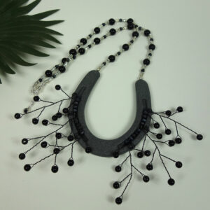 Black Horseshoe Necklace