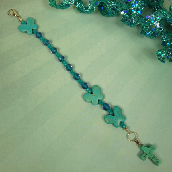 Aqua Butterflies Chaplet