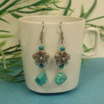 Turquoise Flower Earrings